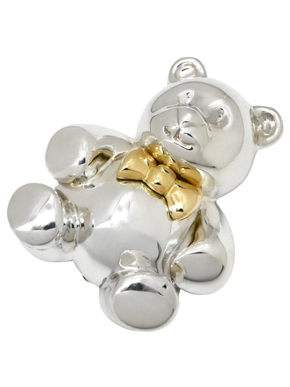 Tiffany & Co Brooch Bear Motif Silver Yellow Gold T&Co 18k